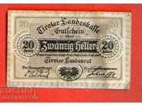 NOTGELD 20 Heller - 1920