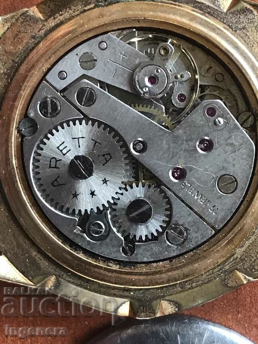 WATCH "ARETTA" - SWITZERLAND MEN'S HANDWATCH! - 6 WATCH "ARETTA" - SWITZERLAND MEN'S HANDWATCH! - 6