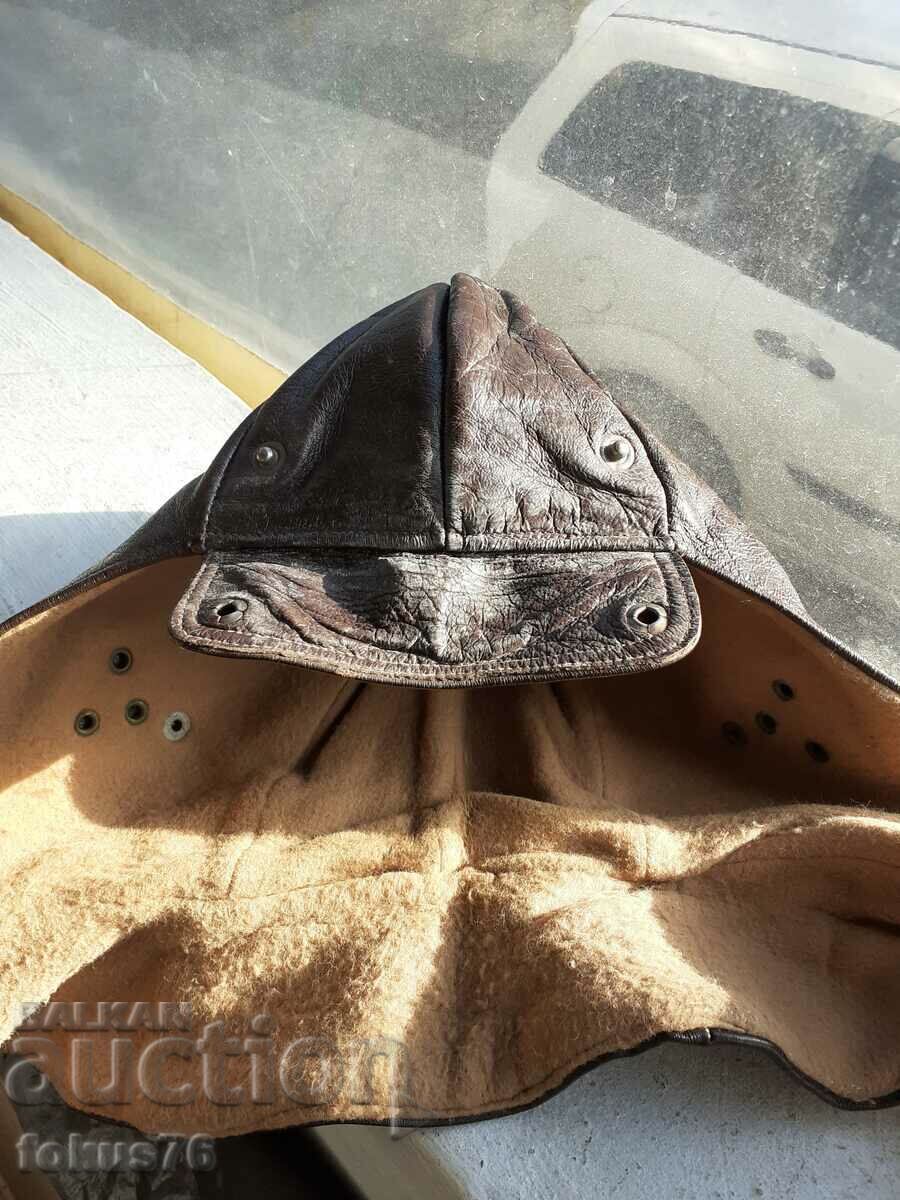 Great leather pilot helmet bonnet VSV - 5 Great leather pilot helmet bonnet VSV - 5