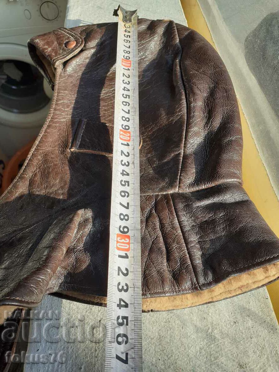 Great leather pilot helmet bonnet VSV - 7 Great leather pilot helmet bonnet VSV - 7