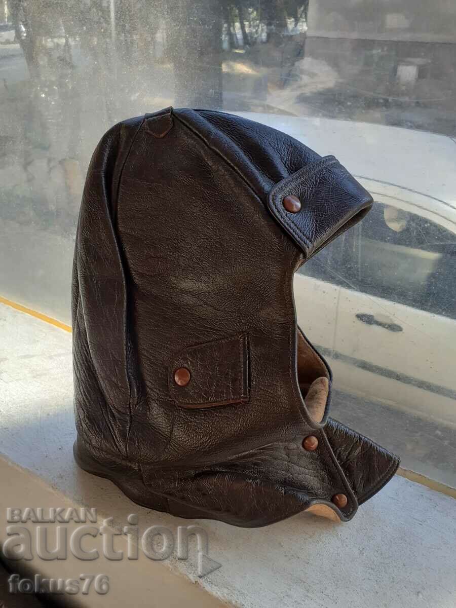 Great leather pilot helmet bonnet VSV