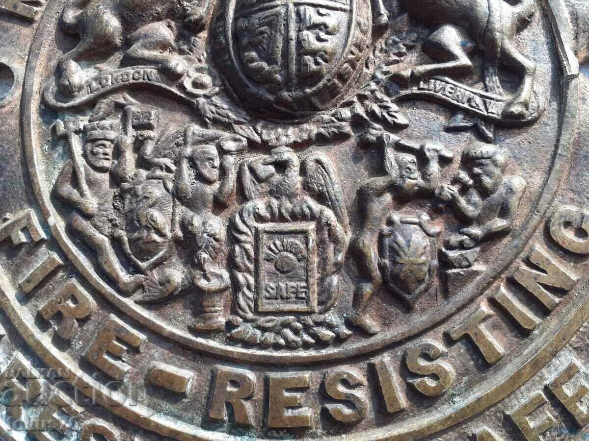 Auction A great old bronze English fire station emblem Auction A great old bronze English fire station emblem