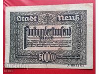 Banknote-Germany-S.Rhine-Westphalia-Neuss-500,000 marks 1923