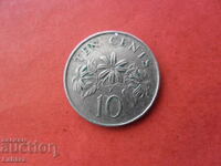 10 cents 1989 Singapore