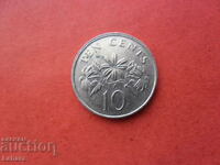 10 цента 1993 г.  Сингапур