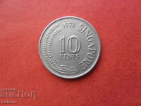 10 cents 1973 Singapore