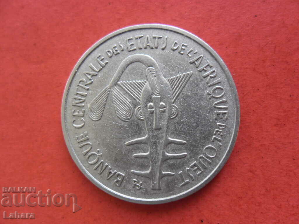 100 φράγκα 1969 Δυτική Αφρική με τιμή € 1.00 | 1.96 BGN 100 φράγκα 1969 Δυτική Αφρική με τιμή € 1.00 | 1.96 BGN