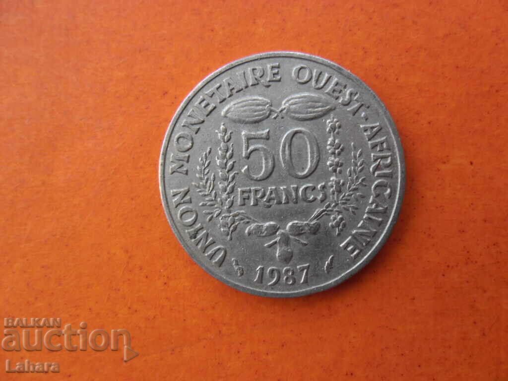 50 Francs 1987 West Africa 50 Francs 1987 West Africa