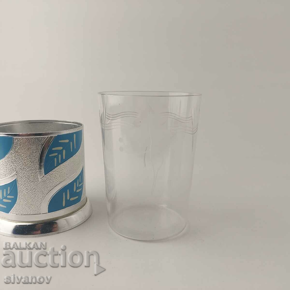 Auction An old set of coasters with a glass and a glass service USSR #5516 Auction An old set of coasters with a glass and a glass service USSR #5516