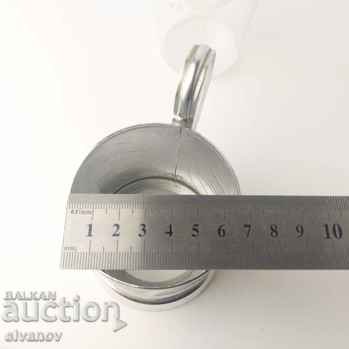 An old set of coasters with a glass and a glass service USSR #5516 - 7 An old set of coasters with a glass and a glass service USSR #5516 - 7