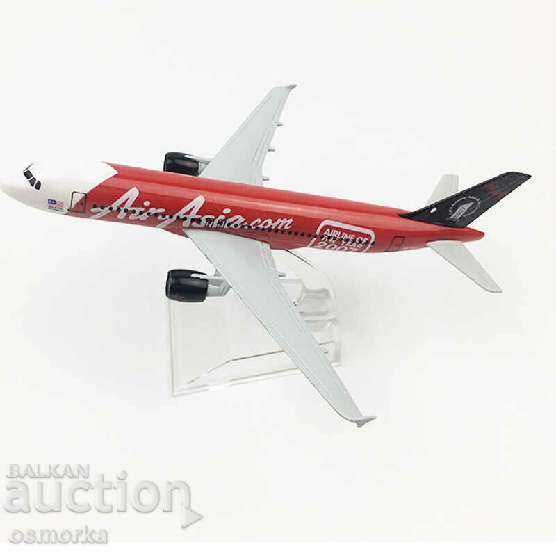 Airbus 320 airplane model mockup Air Asia 2007 metal A320 with price 32.00 BGN | € 16.36 Airbus 320 airplane model mockup Air Asia 2007 metal A320 with price 32.00 BGN | € 16.36