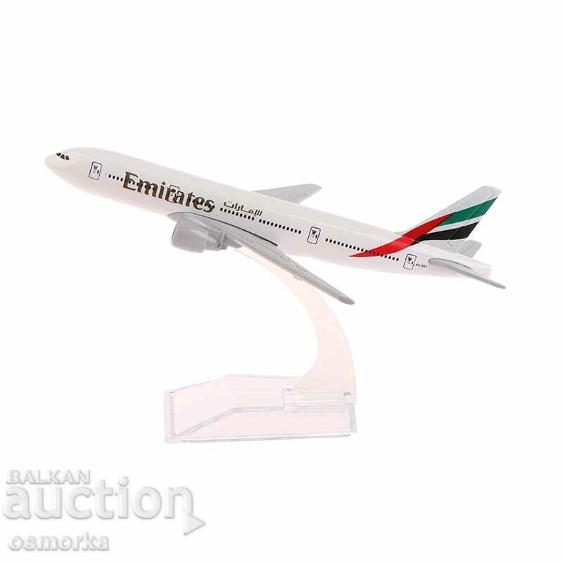 Model de avion Boeing 777 model metalic avion de linie aeroportul Emirates