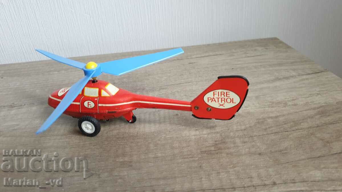 Παράδοση Παιχνίδι ελικόπτερο από λευκοσίδηρο GDR 60s Παράδοση Παιχνίδι ελικόπτερο από λευκοσίδηρο GDR 60s