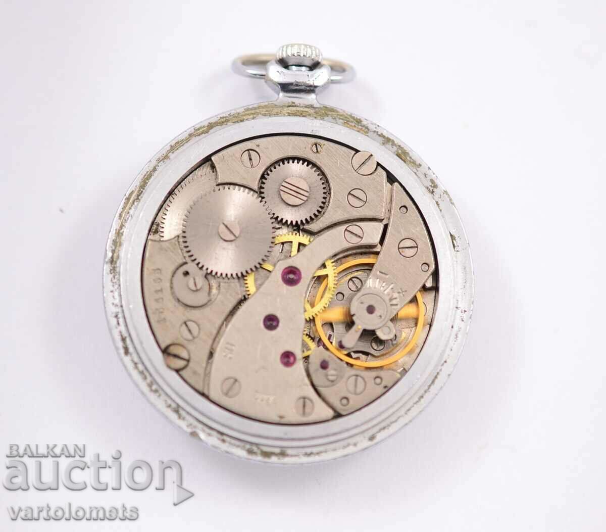 Auction MOLNIYA USSR pocket watch - works Auction MOLNIYA USSR pocket watch - works
