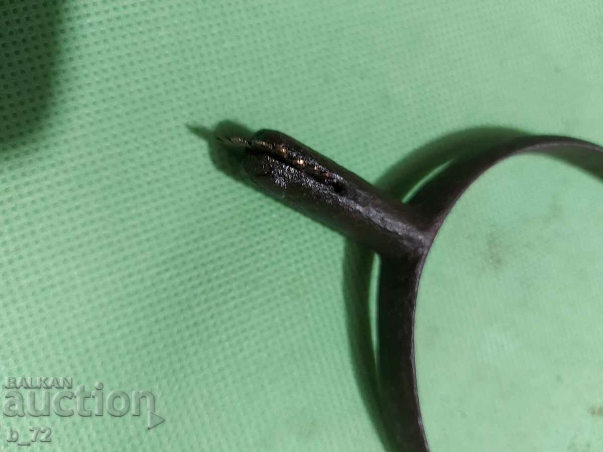 Auction  Old stirrup with spur, original