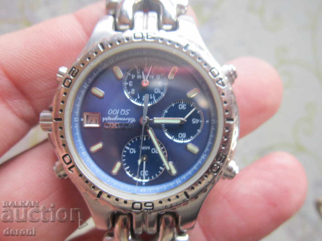 Seiko Chronograph SQ 100 Men's Watch - 6 Seiko Chronograph SQ 100 Men's Watch - 6