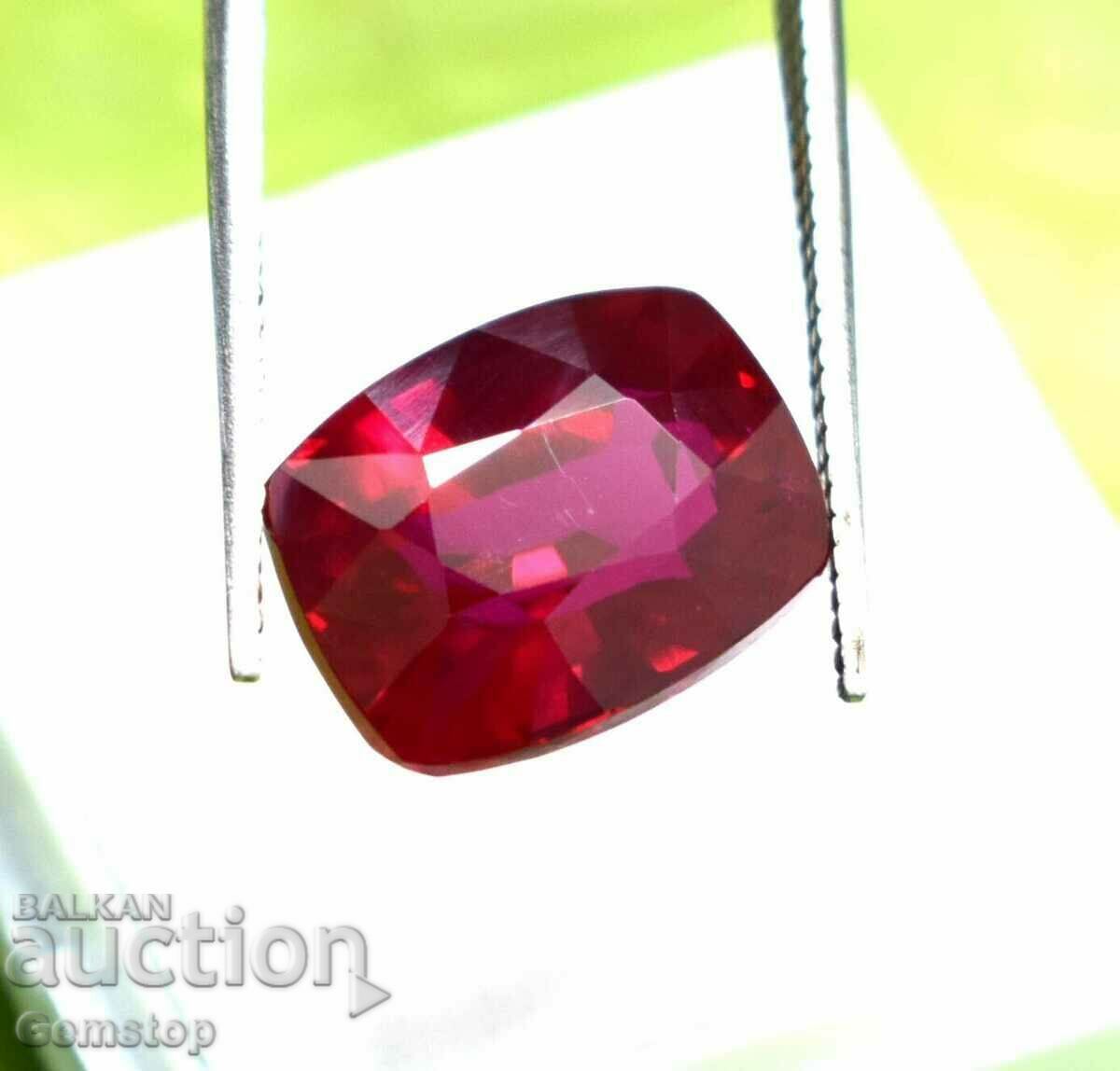 BZC! 6.20 ct natural ruby oval cert.GGL of 1 st.