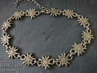 Necklace necklace, Edelweiss necklace, ethnic, costume, 27.03.24