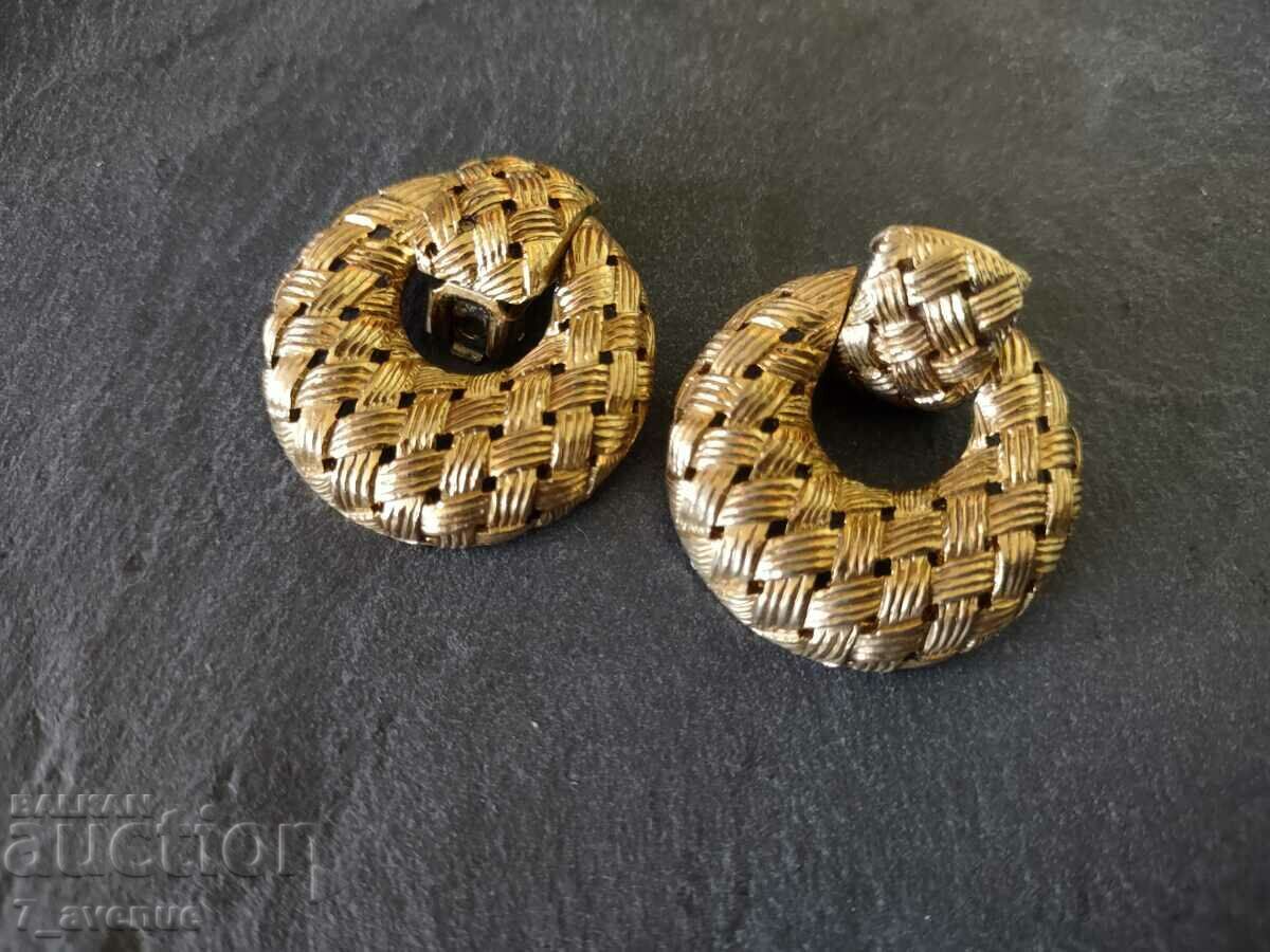 Clip on earrings, gold plating, very beautiful and huge, 27.03.2024 - 5 Clip on earrings, gold plating, very beautiful and huge, 27.03.2024 - 5