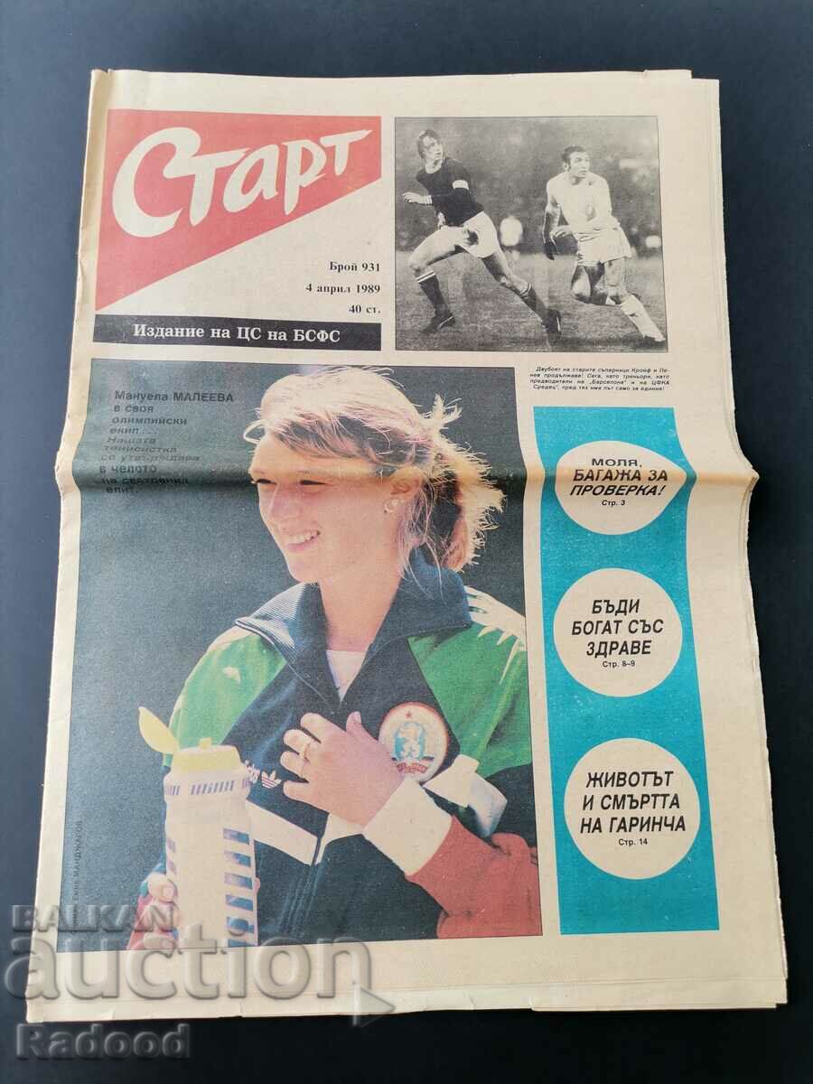 "Start" newspaper. Number 931/1989