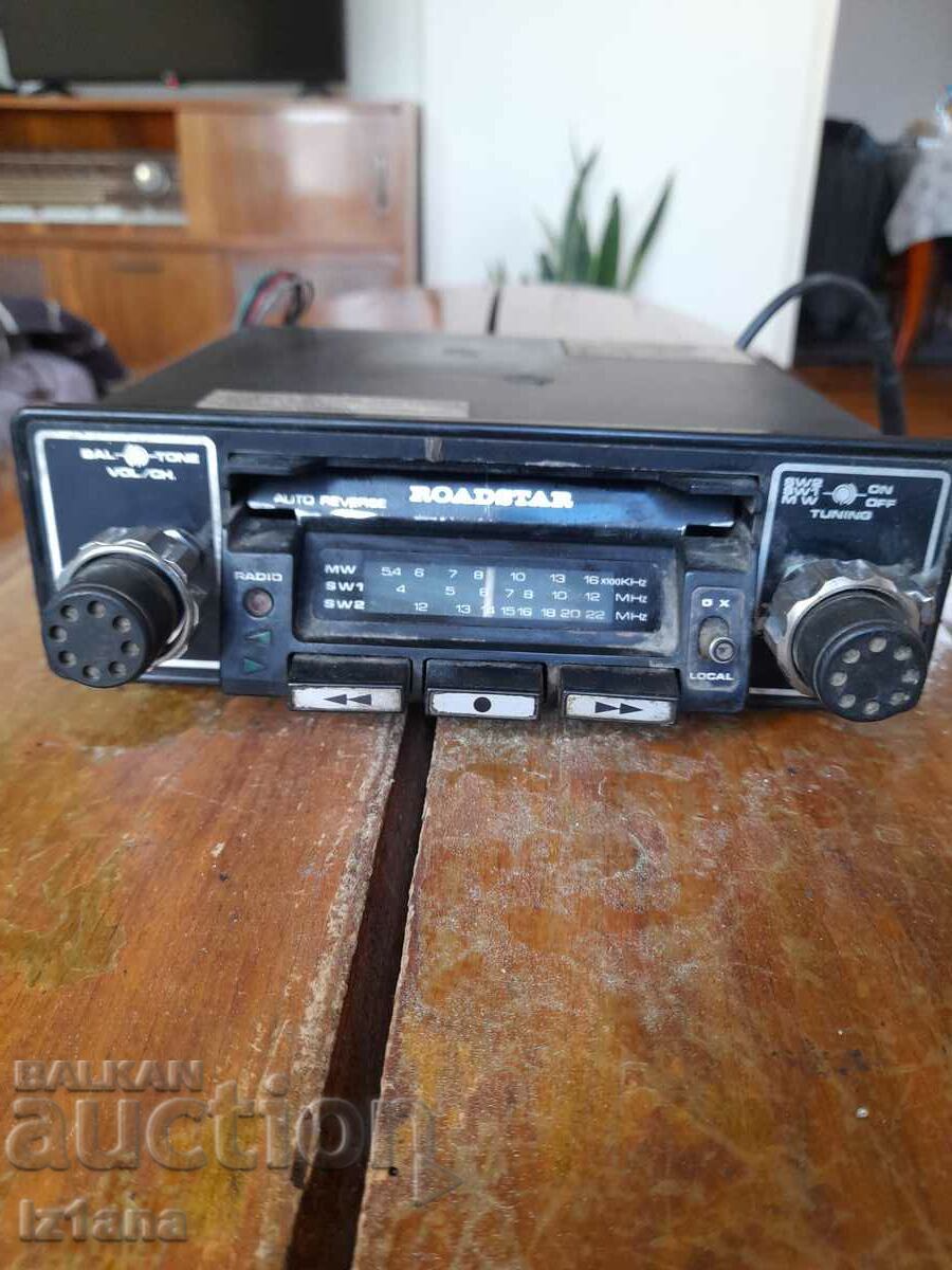 Old Roadstar Car Radio Cassette Player with price 75.00 BGN | € 38.35