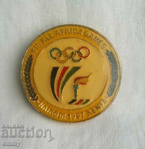 Insigna 1987 - Al 4-lea Joc All African Nairobi, Kenya