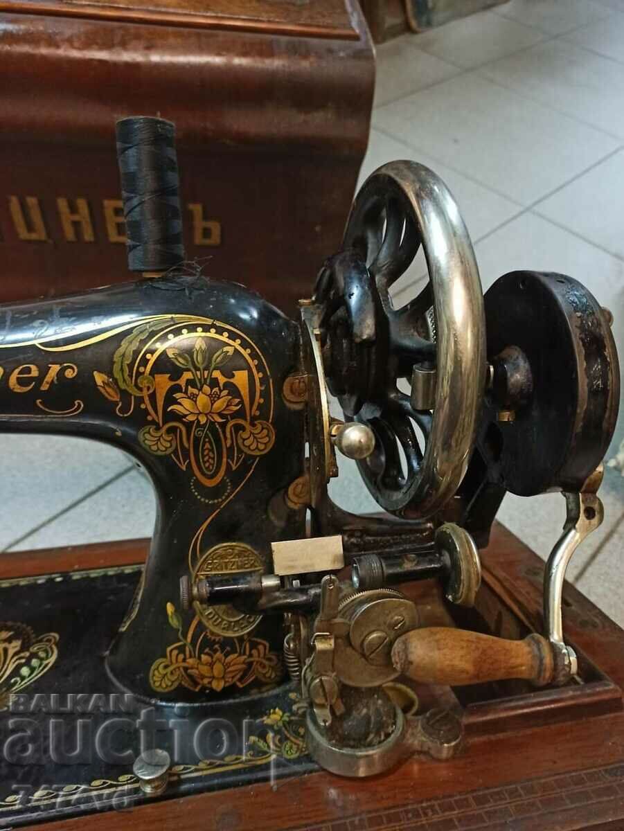 Auction Old Gritzner sewing machine Auction Old Gritzner sewing machine