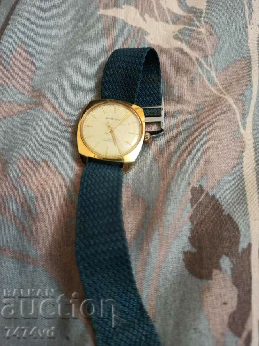 Men's old gold-plated watch Pratina 17 stones gold-plated - 6 Men's old gold-plated watch Pratina 17 stones gold-plated - 6