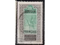 France/Sudan-1921/25-Regular-Bedouin with overprint for Sudan, stamp