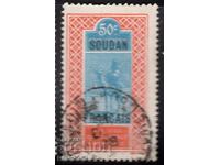 France/Sudan-1921/25-Regular-Bedouin with overprint for Sudan, stamp