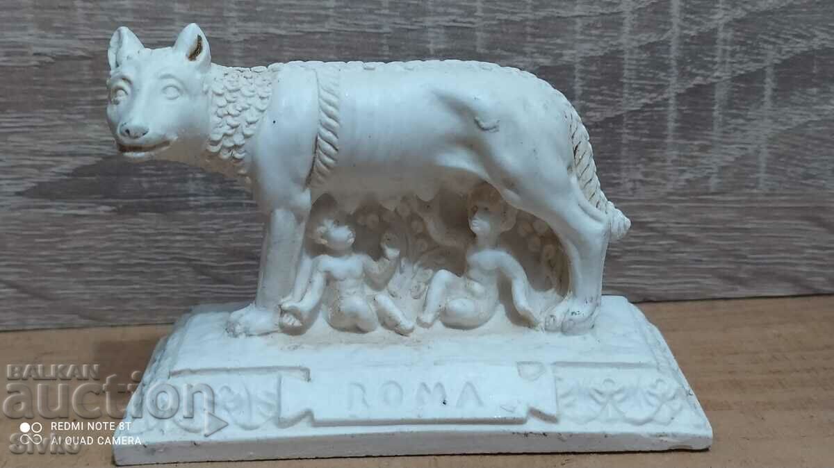 Αγαλματίδιο του Ρέμου και του Ρέμου με τη λύκο