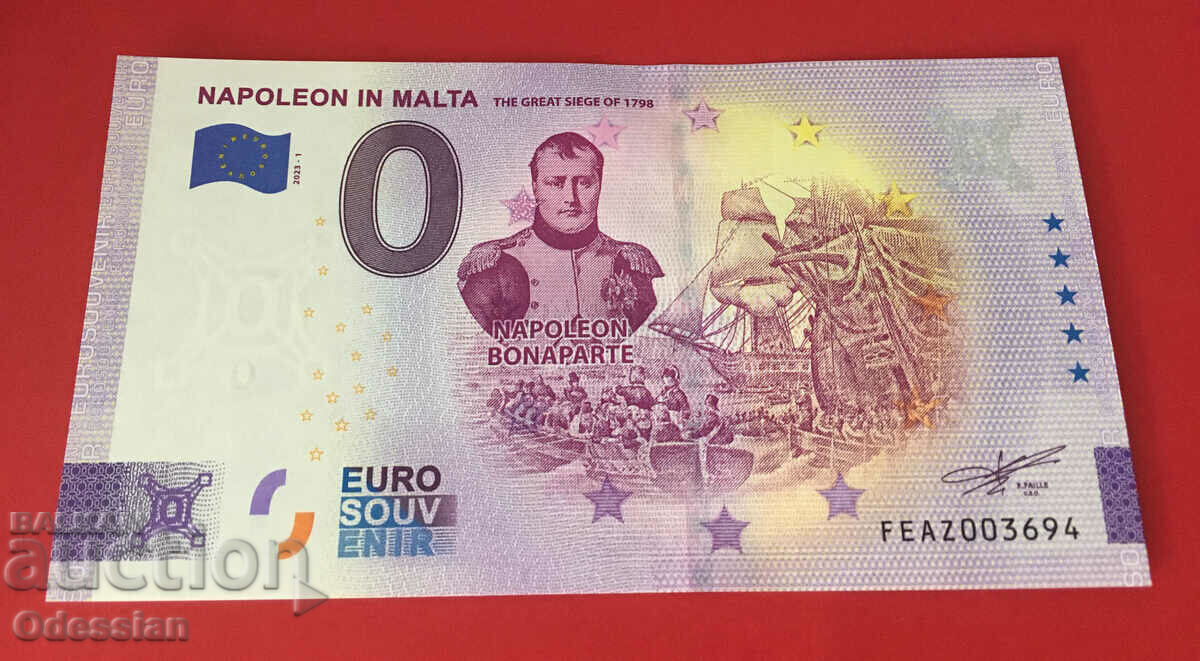 NAPOLEON IN MALTA - 0 euro banknote / 0 euro