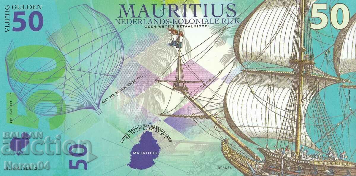 50 guilders 2016, Dutch Mauritius