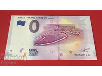 MALTA - GRAND HARBOR - 0 euro banknote / 0 euro