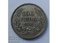 100 лева сребро България 1930 -  сребърна монета #20