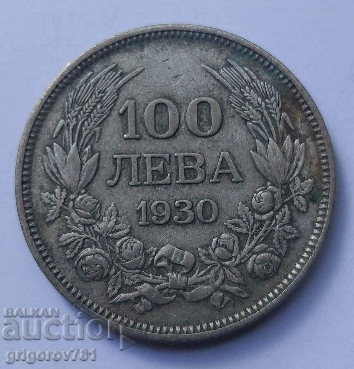 100 leva silver Bulgaria 1930 - silver coin #28