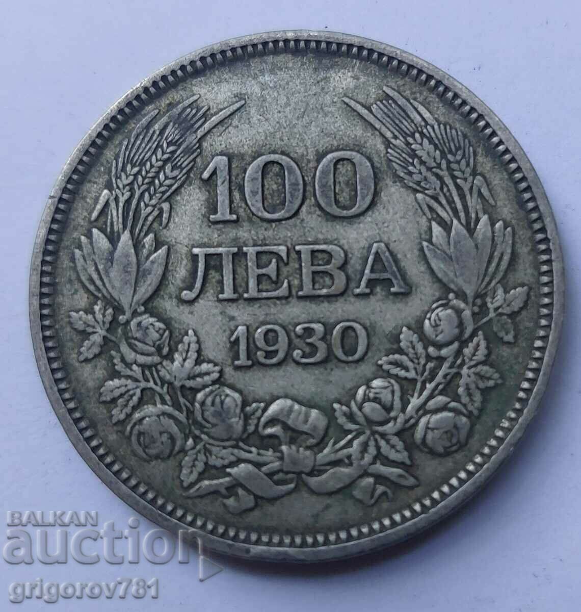 100 leva silver Bulgaria 1930 - silver coin #31