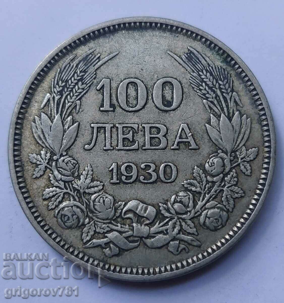 100 leva argint Bulgaria 1930 - monedă de argint #32
