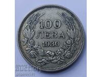 100 лева сребро България 1930 -  сребърна монета #32