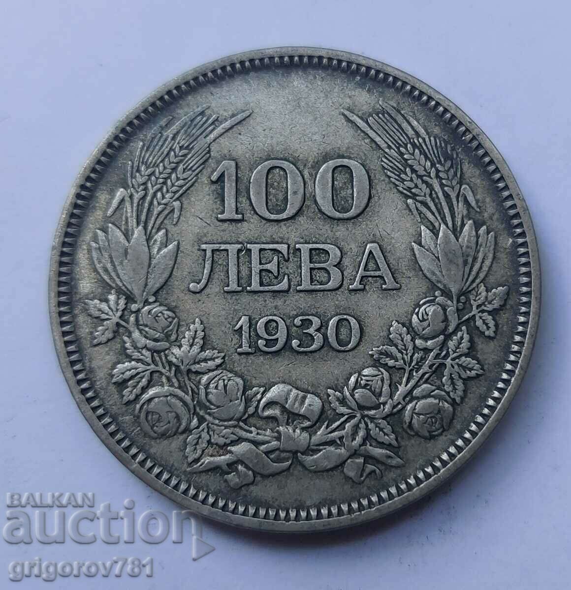 100 leva silver Bulgaria 1930 - silver coin #34