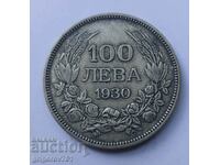 100 лева сребро България 1930 -  сребърна монета #34