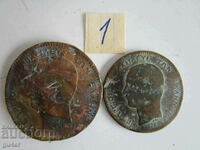 ❌❌19th century-set of 2 rare coins-ORIGINAL-No 1, BZC❌❌