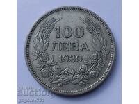 100 лева сребро България 1930 -  сребърна монета #35