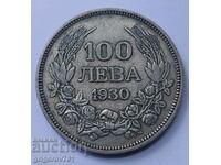 100 лева сребро България 1930 -  сребърна монета #47