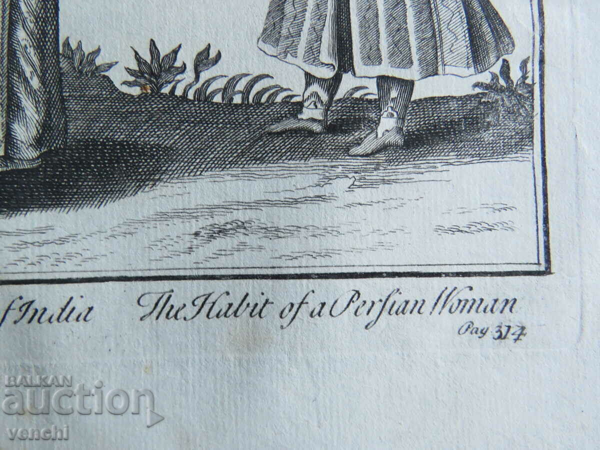 Licitație 1739 - GRAVURĂ - PERSIA - ORIGINAL Licitație 1739 - GRAVURĂ - PERSIA - ORIGINAL