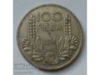 Ασήμι 100 λέβα Βουλγαρία 1934 - ασημένιο νόμισμα #54
