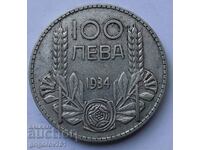 100 leva silver Bulgaria 1934 - silver coin #57