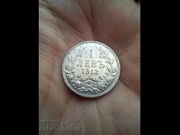 1 lev 1913 Silver