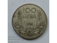 100 лева сребро България 1934 -  сребърна монета #60