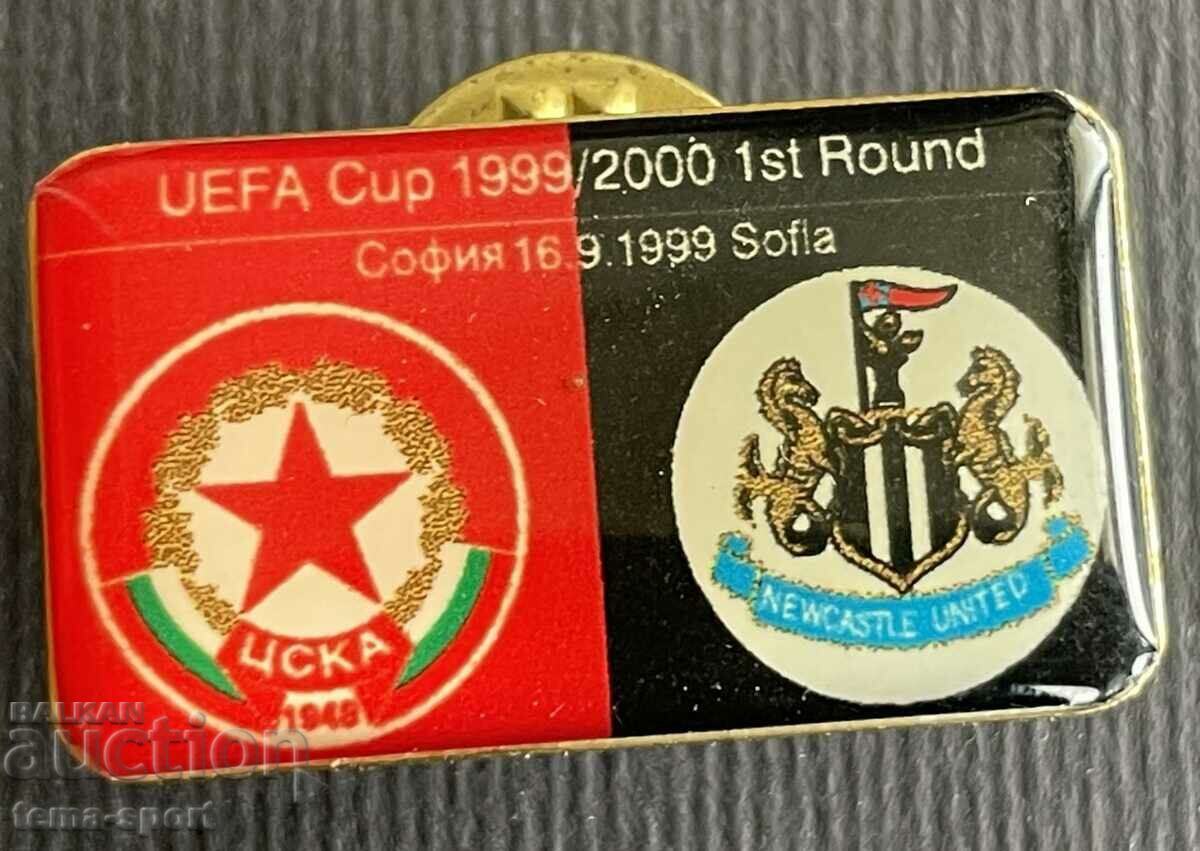 372 България знак футболен клуб ЦСКА Нюкясъл 1999г.